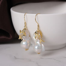 Load image into Gallery viewer, [YS] 2019 New 925 Silver Earring Natural Baroque Style Pearl Drop Earring