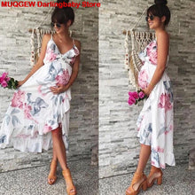 Load image into Gallery viewer, Pregnant Dress Casual Floral  Comfortable Sundress