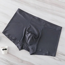 Load image into Gallery viewer, Seamless Men Boxers Luxury Silk Antibacterial Boxers Underwear Boxer