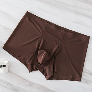 Seamless Men Boxers Luxury Silk Antibacterial Boxers Underwear Boxer