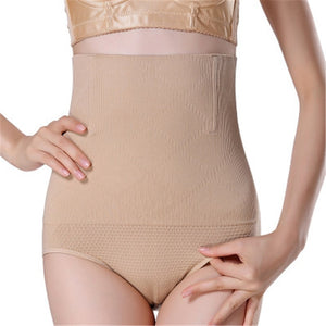 Women High Waist Tummy Control Panties Waist Body Shaper Seamless