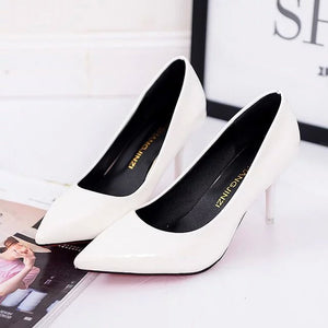 Faux Suede High Heels Woman Shoes Pointed Toe