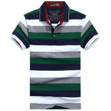 Load image into Gallery viewer, Striped Polo Shirt Men Summer Cotton Business Tops