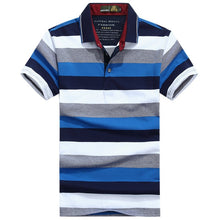 Load image into Gallery viewer, Striped Polo Shirt Men Summer Cotton Business Tops