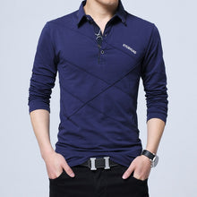 Load image into Gallery viewer, Men&#39;s Polo Shirt Long Sleeve Casual