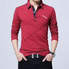 Load image into Gallery viewer, Men&#39;s Polo Shirt Long Sleeve Casual