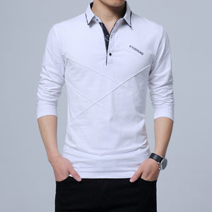 Men's Polo Shirt Long Sleeve Casual