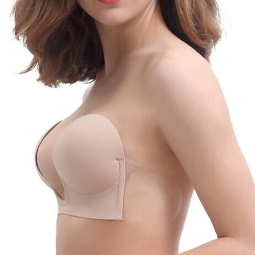 Invisible Push Up Bra Strapless Bras Formal Dress Wedding/Evening Sticky Self-Adhesive Silicone .
