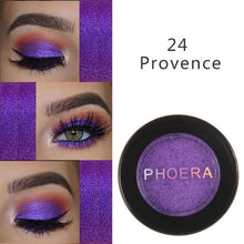 Load image into Gallery viewer, PHOERA  Eye shadow Eye Glitter Shimmer 24 Colors Natural Matte Palette Pigment Eyes Make.