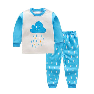 Spring baby  clothes sets outfits cotton animal sports suit