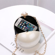 Load image into Gallery viewer, 2019 Fashion Luxury Round Pearl Hand Bag Ladies White Evening Clutch