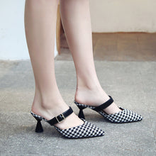 Load image into Gallery viewer, Black Red Sandals Shoes Woman Comfortable