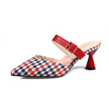 Load image into Gallery viewer, Black Red Sandals Shoes Woman Comfortable