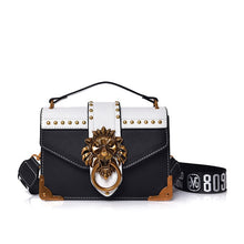 Load image into Gallery viewer, Fashion Pack Shoulder Bag Crossbody Package Metal Lion Head Mini Small Square Clutch Women Designer Wallet Handbags Bolsos Mujer