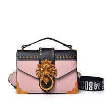 Load image into Gallery viewer, Fashion Pack Shoulder Bag Crossbody Package Metal Lion Head Mini Small Square Clutch Women Designer Wallet Handbags Bolsos Mujer