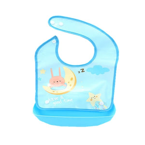 Cartoon Newborn Baby Bibs Silicone Waterproof  Baby Feeding Bib Boy Girl Bavoir Bib