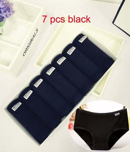 7Pcs/lot Underwear Women Girls Panties Plus Size Briefs Sexy Panties Women Lingeries