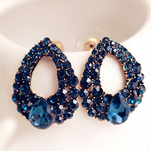 Load image into Gallery viewer, Women Fashion New  Earing Bijoux Blue Zircon Stud Earrings