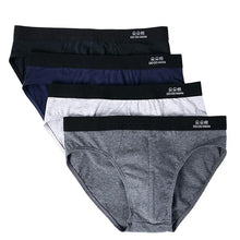 Load image into Gallery viewer, Men Briefs 4pcs\lot Cotton Men Underwear Plus size cuecas Soft Underpants