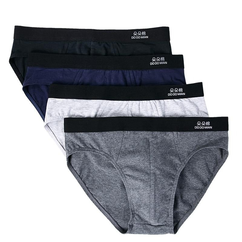 Men Briefs 4pcs\lot Cotton Men Underwear Plus size cuecas Soft Underpants