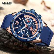 Load image into Gallery viewer, MEGIR Men&#39;s Sports Chronograph Quartz Wrist Watches.