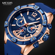 Load image into Gallery viewer, MEGIR Men&#39;s Sports Chronograph Quartz Wrist Watches.