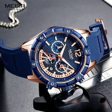 Load image into Gallery viewer, MEGIR Men&#39;s Sports Chronograph Quartz Wrist Watches.