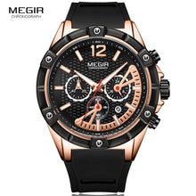 Load image into Gallery viewer, MEGIR Men&#39;s Sports Chronograph Quartz Wrist Watches.