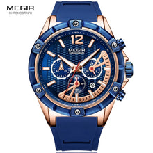 Load image into Gallery viewer, MEGIR Men&#39;s Sports Chronograph Quartz Wrist Watches.