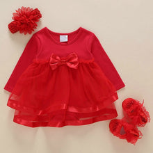 Load image into Gallery viewer, Girls Infant Dress&amp;clothes Summer Kids Party Birthday Outfits 1-2years Shoes Set