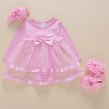 Load image into Gallery viewer, Girls Infant Dress&amp;clothes Summer Kids Party Birthday Outfits 1-2years Shoes Set