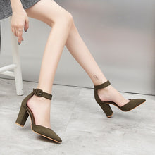 Load image into Gallery viewer, Pumps Women Shoes Sandal High Quality Flock Slip-On