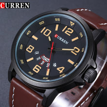 Load image into Gallery viewer, Luxury Brand Men Sport Quartz Watch Men Military Army Leather Casual Business Quartz-watch Wristwatch men Sports