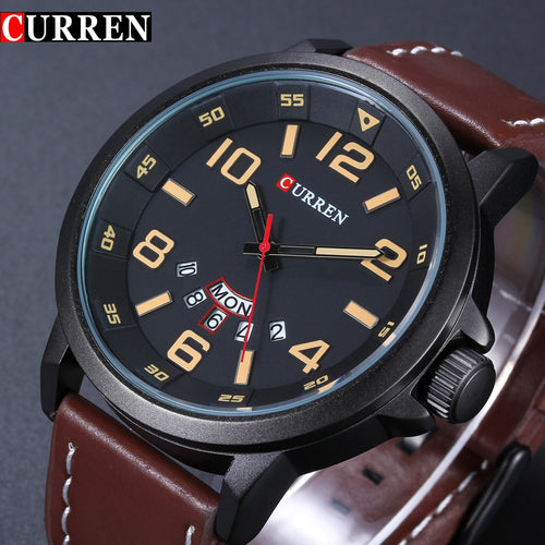 Luxury Brand Men Sport Quartz Watch Men Military Army Leather Casual Business Quartz-watch Wristwatch men Sports