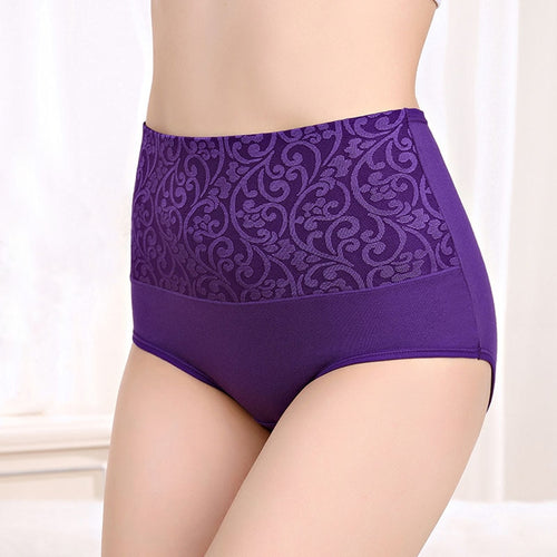 New 5XL Underwear Women Panties High Rise Cotton Briefs