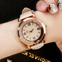 Load image into Gallery viewer, New ladies watch Rhinestone Leather Bracelet Wristwatch Women Fashion Watches