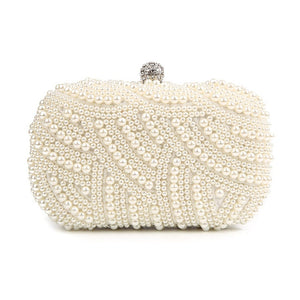 100% Hand made Luxury Pearl Clutch bag