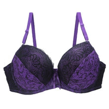 Load image into Gallery viewer, FallSweet De Lace Cup Push Up bra for plus size women34 36 38 40 42 44 46 48 50