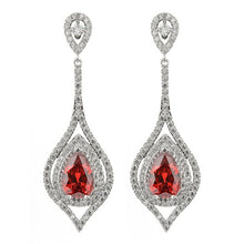 Load image into Gallery viewer, Luxurious and exaggerated pear-shaped zircon earrings, female/girl wedding party fashion jewelry.ER-217