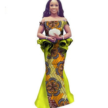 Load image into Gallery viewer, African Dress Dashiki Bazin Riche Dress Casual Summer Sleeveless Maxi Dress Print Dashiki Fabric Women African Clothing WY1566