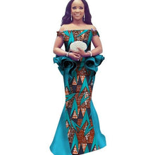 Load image into Gallery viewer, African Dress Dashiki Bazin Riche Dress Casual Summer Sleeveless Maxi Dress Print Dashiki Fabric Women African Clothing WY1566