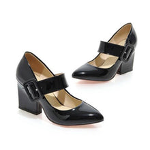 Load image into Gallery viewer, High Heels Shoes Women Mary Janes Shoes Thick High Heel Pumps