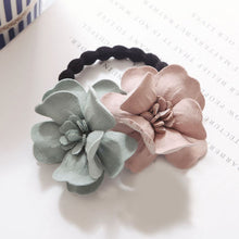 Load image into Gallery viewer, Korean Elastic Hair Ring Flower Hair Rubber bands Rope.