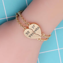 Load image into Gallery viewer, 2pcs/set Trendy Best Friends Bracelet Gold Silver Puzzle Love Heart Bracelets