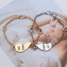 Load image into Gallery viewer, 2pcs/set Trendy Best Friends Bracelet Gold Silver Puzzle Love Heart Bracelets