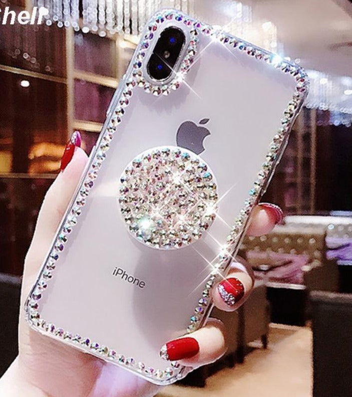 Clear Phone Case For iphone X 8 7 6 6S Plus XR XS MAX Stander Holder Cases For iPhone XS MAX