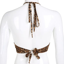 Load image into Gallery viewer, Cryptographic sexy leopard print bralette tank crop top