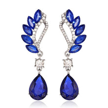 Load image into Gallery viewer, Women Wedding Jewerly Silver Plated Full Rhinestone Crystal Earring