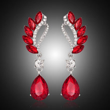 Load image into Gallery viewer, Women Wedding Jewerly Silver Plated Full Rhinestone Crystal Earring