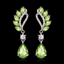 Load image into Gallery viewer, Women Wedding Jewerly Silver Plated Full Rhinestone Crystal Earring